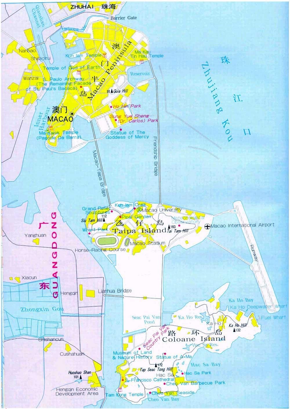 خريطة مدينة Macau